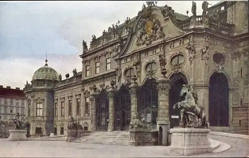 Ak Wien 3 Landstraße, Schloss Belvedere