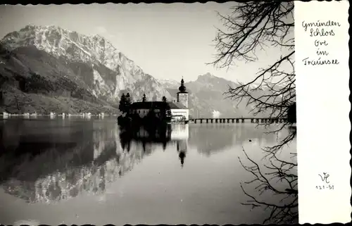 Ak Ort Orth Gmunden am Traunsee Oberösterreich, Schloss Ort