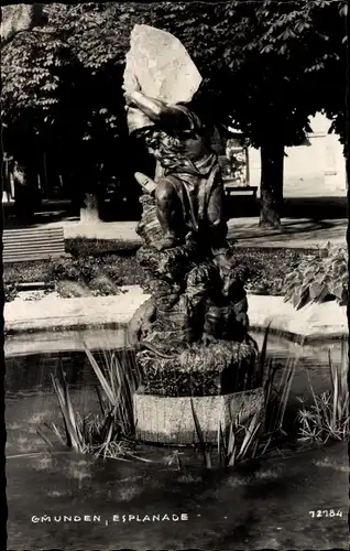 Ak Gmunden in Oberösterreich, Esplanade