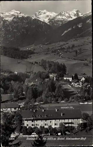 Ak Steinach am Brenner in Tirol, Hotel Steinacher Hof, Panorama, Gebirge