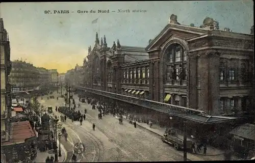 Ak Paris X Gare du Nord