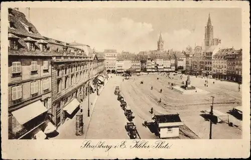 Ak Strasbourg Straßburg Elsass Bas Rhin, Kleber-Platz