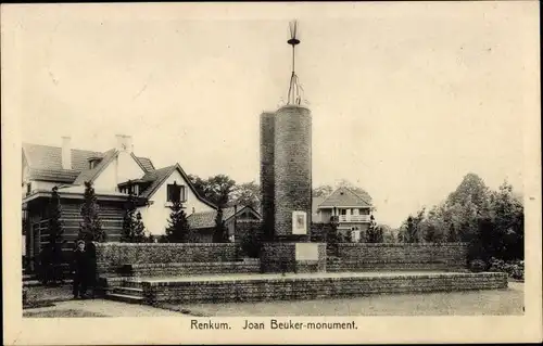 Ak Renkum Gelderland, Joan Beuker Monument