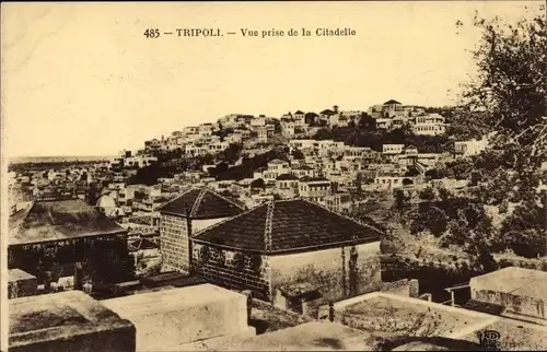 Ak Tripolis Tripolis Libanon, Blick von der Zitadelle