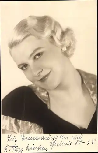 Ak Schauspielerin Peggy Winckler, Portrait, Autogramm