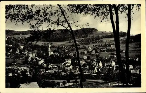 Ak Šumburk nad Desnou Schumburg an der Desse Region Reichenberg, Totalansicht