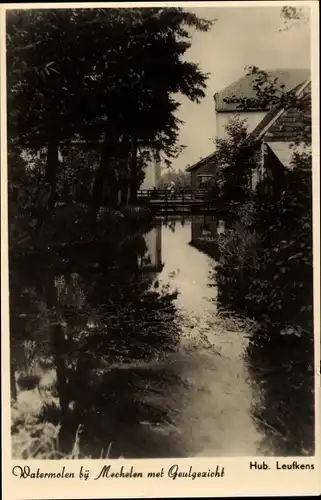 Ak Mechelen Limburg Niederlande, Watermolen, Geulgezicht