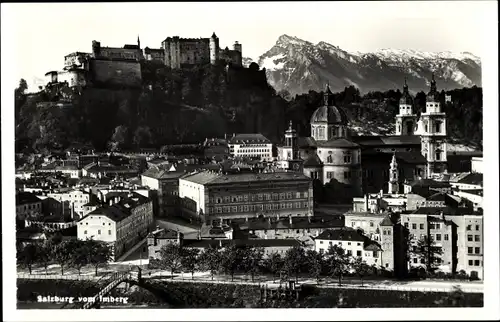 Ak Salzburg in Österreich, Stadt vom Imberg gesehen, Festung Hohensalzburg