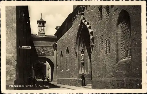 Ak Salzburg in Österreich, Franziskanerkirche