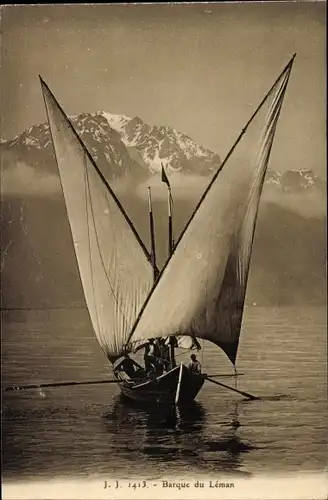 Ak Barque du Leman, Berge