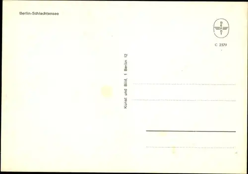 Ak Berlin Zehlendorf, Schlachtensee, Gastwirtschaft, Ruderboot