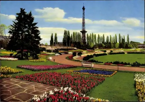 Ak Berlin Charlottenburg Westend, Funkturm, Sommergarten