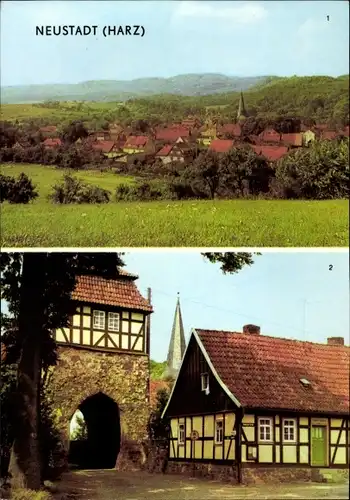 Ak Neustadt im Harz Harztor Thüringen, Teilansicht, Torstraße