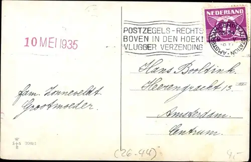 Künstler Ak Wills, John, Glückwunsch, Junge schreibt einen Brief, Blumen, Hund