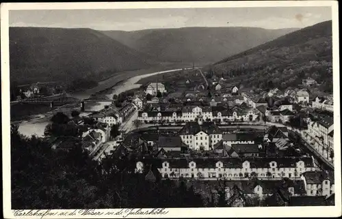 Ak Bad Karlshafen an der Weser, Von der Juliushöhe