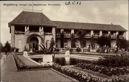 Ak Magdeburg an der Elbe, Anlagen vom Magdeburger Rennverein