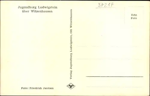 Ak Werleshausen Witzenhausen an der Werra, Jugendburg Ludwigstein