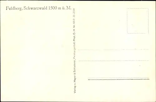 Ak Feldberg im Schwarzwald, Feldbergerhof