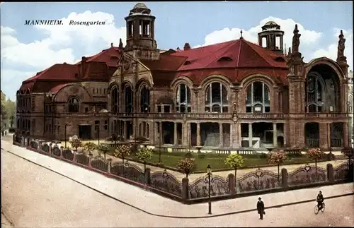 Ak Mannheim in Baden, Rosengarten