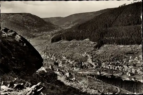Ak Calmbach Bad Wildbad im Schwarzwald, Panorama