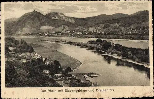 Ak Königswinter am Rhein, Drachenfels, Siebengebirge