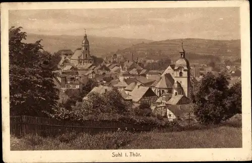 Ak Suhl in Thüringen, Panorama