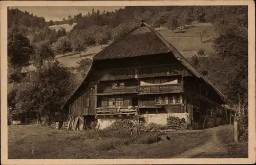 Ak Bad Griesbach im Schwarzwald, Fischerseggenhof, Bauernhaus