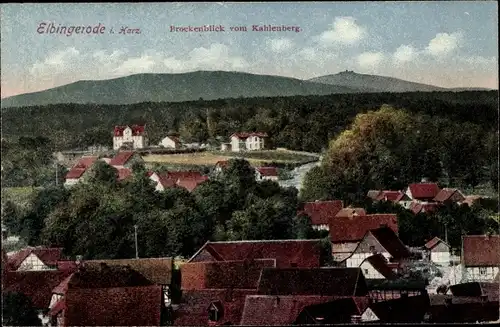 Ak Elbingerode Oberharz am Brocken, Brockenblick vom Kahlenberg