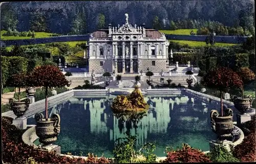 Ak Linderhof Ettal Oberbayern, Schloss Linderhof
