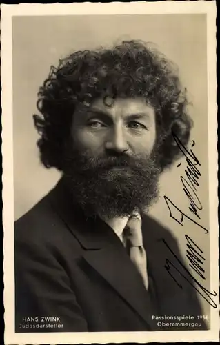 Ak Schauspieler Hans Zwink, Judasdarsteller, ernst