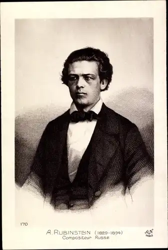 Ak Komponist Anton Grigorjewitsch Rubinstein, Portrait