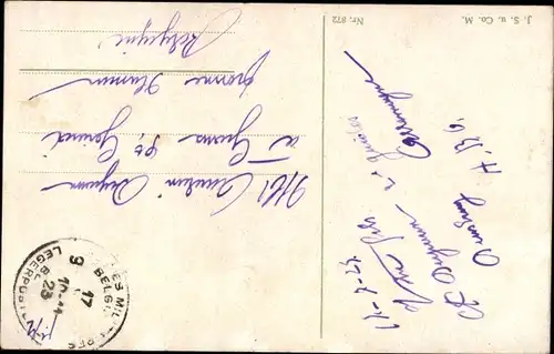 Künstler Ak Um einen starken Haarwuchs zu erringen, Mann mit Toilettenbürste