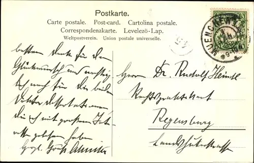 Ak Glückwunsch Neujahr, Tanzpaar