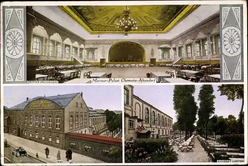 Ak Altendorf Chemnitz in Sachsen, Etablissement Marmorpalast, Innenansicht