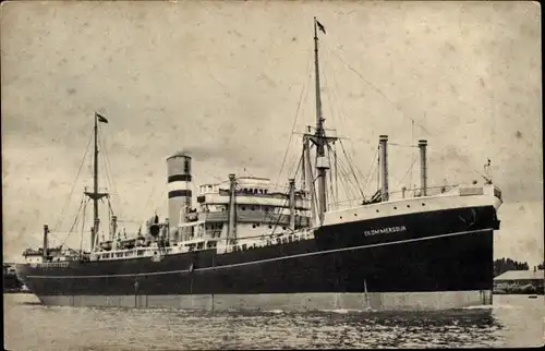 Ak Dampfer SS Blommersdijk der Holland Amerika Line