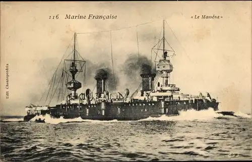 Ak Französisches Kriegsschiff, Massena