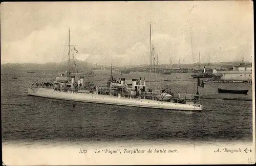 Ak Französisches Kriegsschiff, Pique