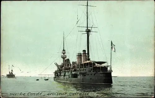 Ak Französisches Kriegsschiff, Condé