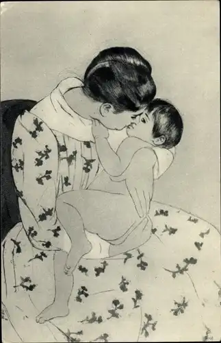 Ak Mutter mit Baby auf dem Arm, Comite National de l&#39;Enfance, Concours 1953