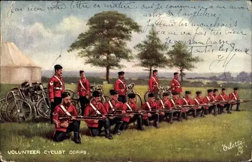 Künstler Ak Volunteer Cyclist Corps