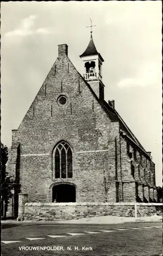 Ak Vrouwenpolder Walcheren Zeeland Niederlande, N. H. Kerk