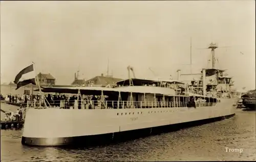 Ak Niederländisches Kriegsschiff, Hr. Ms. Tromp