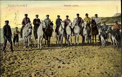 Ak Zandvoort Nordholland Niederlande, Reiten