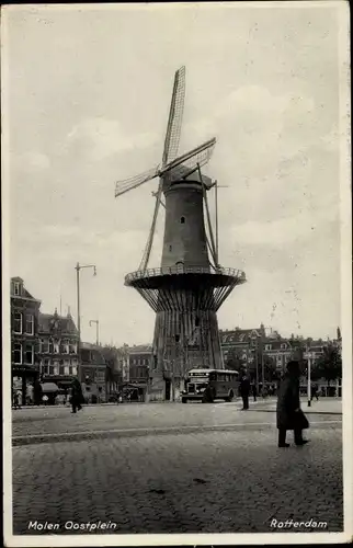 Ak Rotterdam Südholland Niederlande, Molen Oostplein