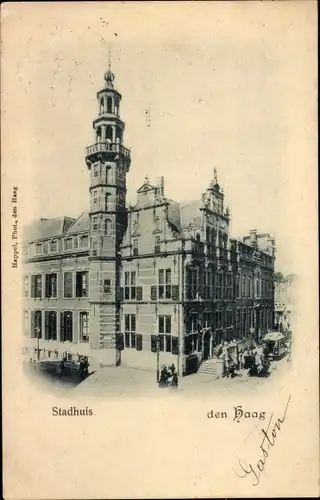 Ak Den Haag Südholland Niederlande, Rathaus