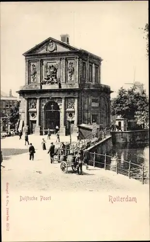 Ak Rotterdam Südholland Niederlande, Delftsche Poort, Stengel 6572