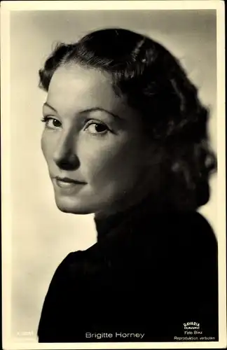 Ak Schauspielerin Brigitte Horney, Portrait, Ross 3378/1