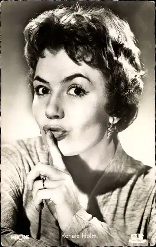Ak Schauspielerin Renate Holm, Portrait, Wunschkonzert
