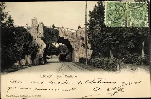 Ak Laeken Brüssel Brüssel, Pont Rustique