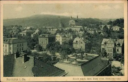 Ak Rochlitz an der Mulde Sachsen,Blick vom Seminar zum Rochlitzer Berg